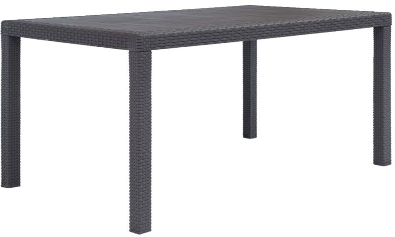 Vásárlás: vidaXL Rattan hatású műanyag asztal 150x90x72 cm - barna (45606)  Kerti asztal árak összehasonlítása, Rattan hatású műanyag asztal 150 x 90 x  72 cm barna 45606 boltok