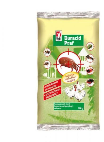 Vebi Insecticid praf impotriva paduchilor de gaina Duracid (Insecticide) -  Preturi