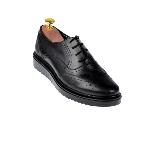 Rovi Design Pantofi dama negri casual din piele naturala P29NORTO -  ciucaleti (Pantof dama) - Preturi