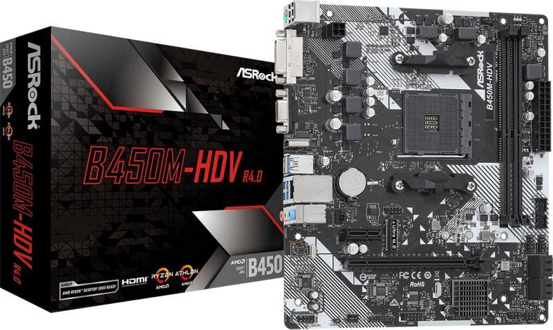 ASRock B450M-HDV R4.0 Placa de baza Preturi ASRock B450M-HDV R4.0