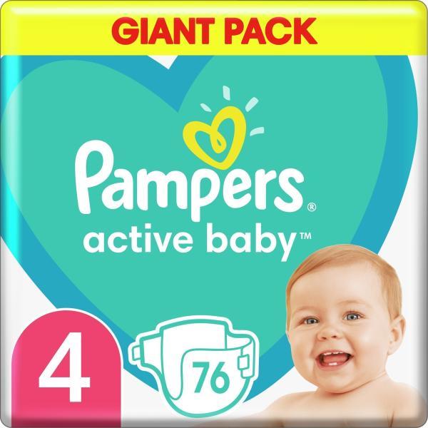 Vásárlás: Pampers Active Baby 4 Maxi (9-14kg) 76db Pelenka árak  összehasonlítása, Active Baby 4 Maxi 9 14 kg 76 db boltok