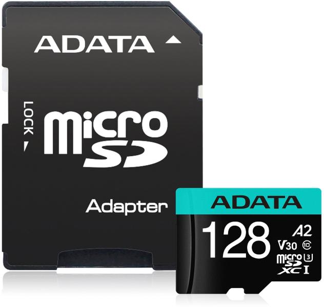 Premier Pro microSDXC 128GB UHS-I/U3/V30 AUSDX128GUI3V30SA2-RA1