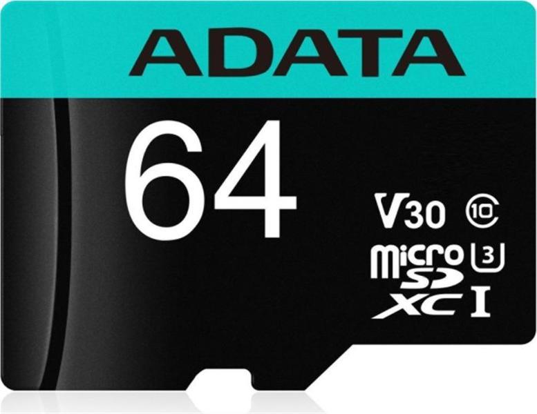Premier Pro microSDXC 64GB UHS-I/U3V30 AUSDX64GUI3V30SA2-RA1