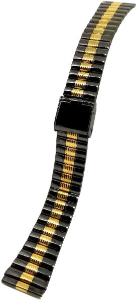 Bratara ceas neagra cu auriu 18mm WZ1454 (WZ1454) (Curea de ceas) - Preturi