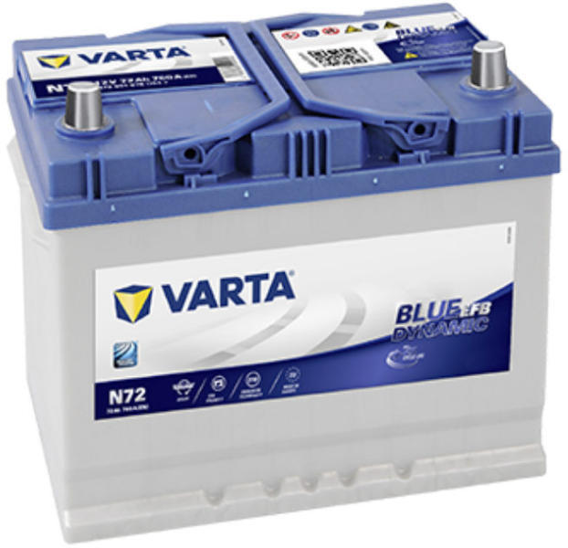 Blue Dynamic EFB 72Ah 760A right+ Asia (572 501 076 D842)