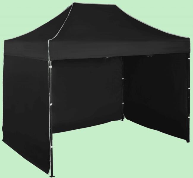 Vásárlás: Expodom Gyorsan összecsukható sátor 2x3m - acél, Fekete, 3 oldalfal  Kerti pavilon, kerti sátor árak összehasonlítása, Gyorsan összecsukható  sátor 2 x 3 m acél Fekete 3 oldalfal boltok