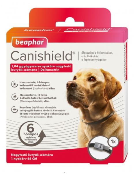 Vásárlás: Beaphar Canishield élösködők elleni nyakörv L 65 cm Élősködők  elleni készítmény kutyáknak árak összehasonlítása,  CanishieldélösködőkelleninyakörvL65cm boltok