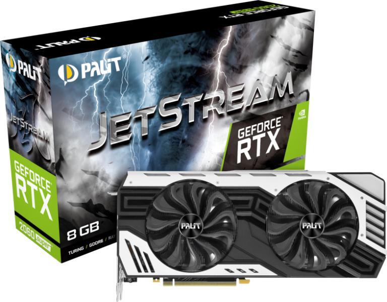 Palit GeForce RTX 2060 SUPER JetStream 8GB GDDR6 256bit  (NE6206ST19P2-1061J) Видео карти Цени, оферти и мнения, списък с магазини