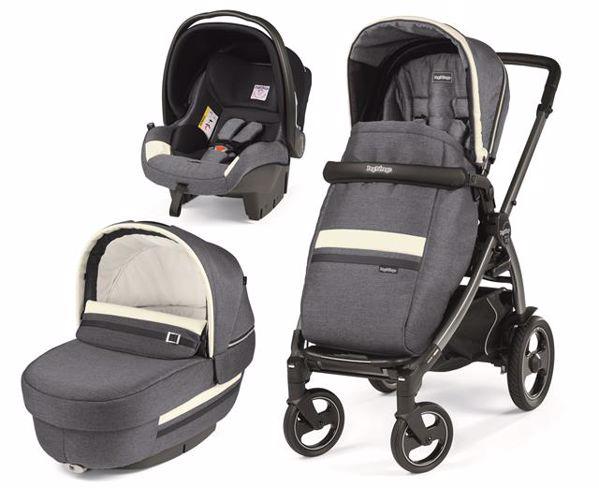 Poussette Peg-Perego Book 51 S Elite - Occasion Bon état, Naissance, Bleu/gris/blanc