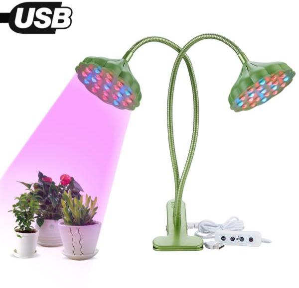 Vásárlás: Növény nevelő LED lámpa 20W 2 fejű, hajlítható, csíptethető DC 5V  Asztali lámpa árak összehasonlítása, Növény nevelő LED lámpa 20 W 2 fejű  hajlítható csíptethető DC 5 V boltok