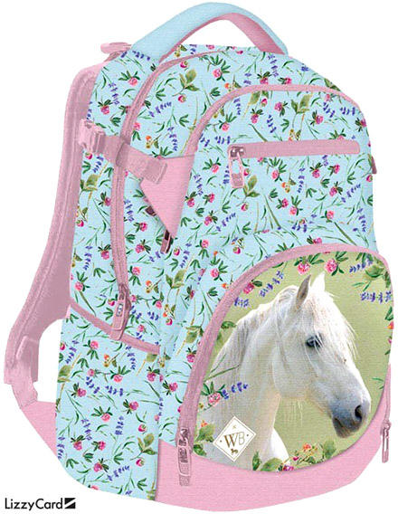 Vásárlás: Lizzy Card Wild Beauty White lovas hátizsák (19692201)  Iskolatáska árak összehasonlítása, Wild Beauty White lovas hátizsák  19692201 boltok