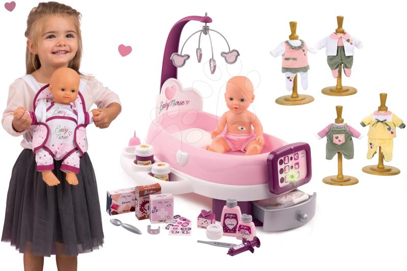 Smoby Set Centru Bebe Pentru Păpușa De Jucărie Violette Baby Nurse