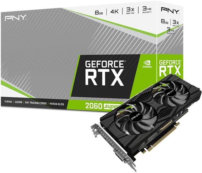 PNY GeForce RTX 2060 SUPER 8GB GDDR6 256bit (VCG20608SDFPPB) Видео карти  Цени, оферти и мнения, списък с магазини
