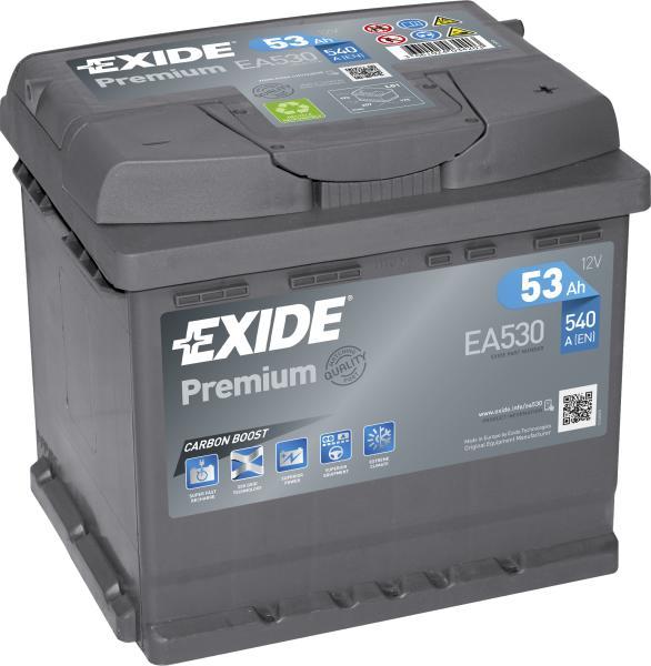 Premium 53Ah 540A right+ (EA530)