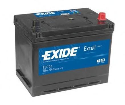 Excell EB704 70Ah 540A right+ Asia (EB704)