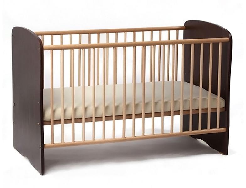 Bebe Design Patut copii lemn fara Sertar SERENA Wenge (Pat pentru bebelusi)  - Preturi