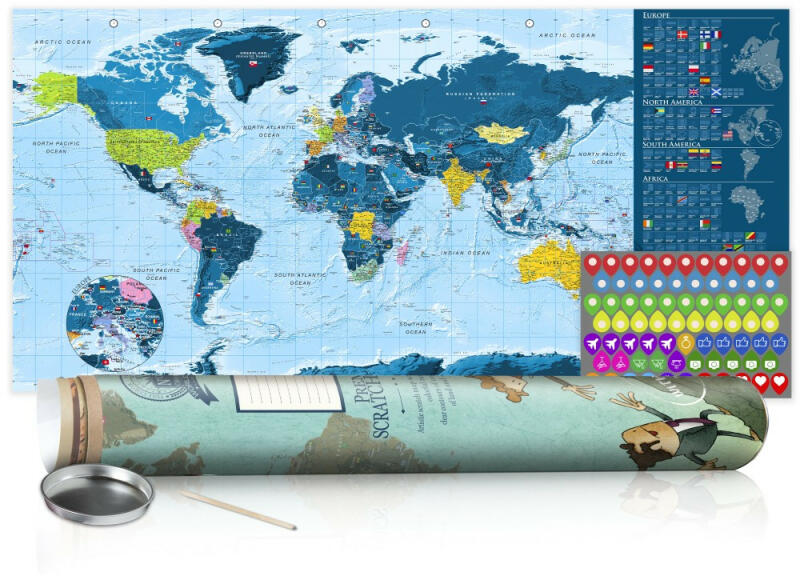 Vásárlás: KAPARÓS TÉRKÉP - BLUE MAP kaparós világtérkép - Lekaparható  világtérkép 100 x 50 cm angol nyelvű - zöld hengerben Poszter árak  összehasonlítása, KAPARÓS TÉRKÉP BLUE MAP kaparós világtérkép Lekaparható  világtérkép 100