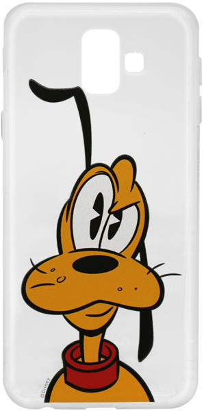 Disney Husa Samsung Galaxy J6 Plus Disney Silicon Pluto 001 Clear  (DPCPLUT069) (Husa telefon mobil) - Preturi