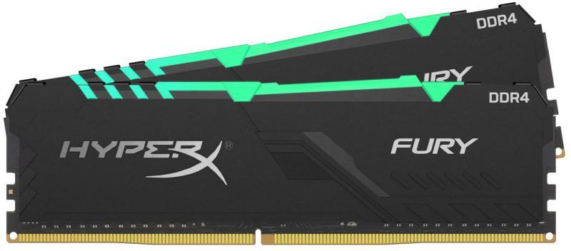 Kingston HyperX FURY RGB 16GB (2x8GB) DDR4 3200MHz HX432C16FB3AK2/16  memória modul vásárlás, olcsó Memória modul árak, memoria modul boltok