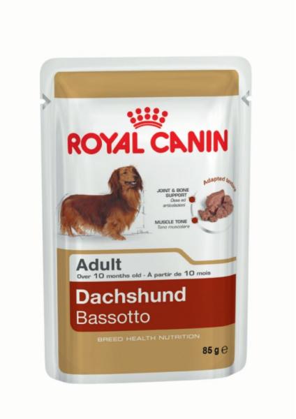Vásárlás: Royal Canin Dachshund Adult - Tacskó felnőtt kutya nedves táp 12  x 85 g Kutyatáp árak összehasonlítása, Dachshund Adult Tacskó felnőtt kutya  nedves táp 12 x 85 g boltok