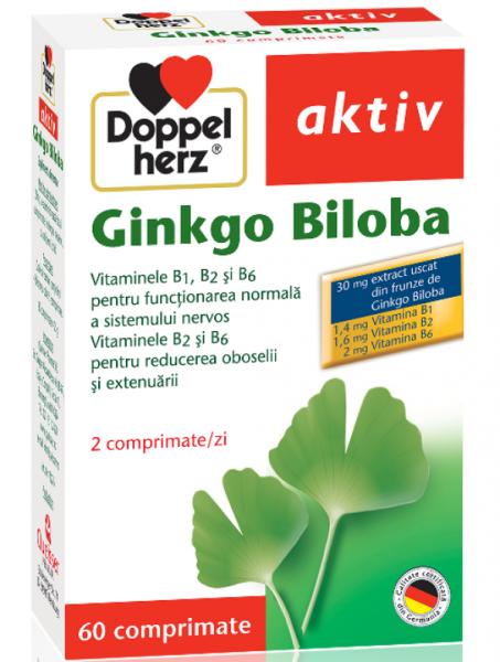 Dacia Plant supliment alimentar Ginkgo Biloba tonic cerebral 60compr