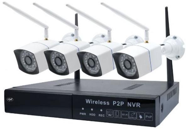PNI Kit supraveghere video PNI House WiFi550, NVR, 8 canale 1080p + 4 camere  wireless, 1280 x 720, 1.0MP, 1/4" CMOS (PNI-WF550) (Sistem de supraveghere  video) - Preturi
