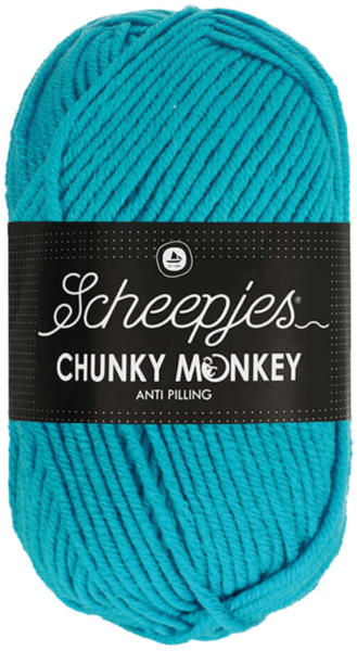 Vásárlás: Scheepjes Chunky Monkey 1068 Turquoise - türkizkék akril fonal  Fonal árak összehasonlítása, Chunky Monkey 1068 Turquoise türkizkék akril  fonal boltok