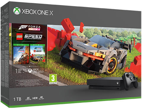 Microsoft Xbox One X 1TB + Forza Horizon 4 + LEGO Speed Champions vásárolj  már 0 Ft-tól