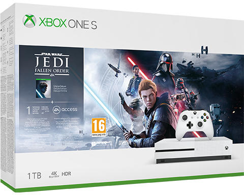 Microsoft Xbox One S (Slim) 1TB + Star Wars Jedi Fallen Order Deluxe  Edition Preturi, Microsoft Xbox One S (Slim) 1TB + Star Wars Jedi Fallen  Order Deluxe Edition magazine