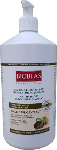 Bioblas Биоблас шампоан с черен чесън 1 литър с помпа - bioblas organi care  Шампоани Цени, оферти и мнения, списък с магазини, евтино Bioblas Биоблас  шампоан с черен чесън 1 литър с