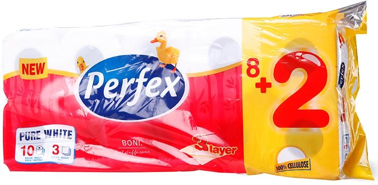 Perfex ТХ ПЕРФЕКС 10БР КЛАСИК Тоалетна хартия Цени, оферти и мнения ...