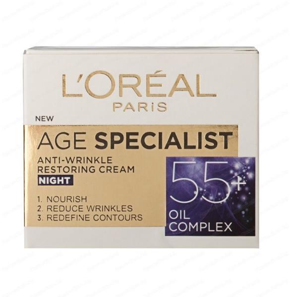 L'Oréal ЛОРЕАЛ КРЕМ ЗА ЛИЦЕ 50МЛ 55+ НОЩЕН Кремове за лице Цени, оферти ...
