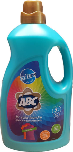 Abc течен перилен препарат за цветно пране, 50 пранета, 2700мл Препарати и  прахове за пране Цени, оферти и мнения, списък с магазини, евтино Abc течен  перилен препарат за цветно пране, 50 пранета, 2700мл