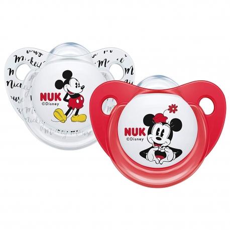 Nuk - Suzete Disney Minnie Mouse, 2 buc, 0-6 luni alb/rosu (NK_10759179) ( Suzeta) - Preturi