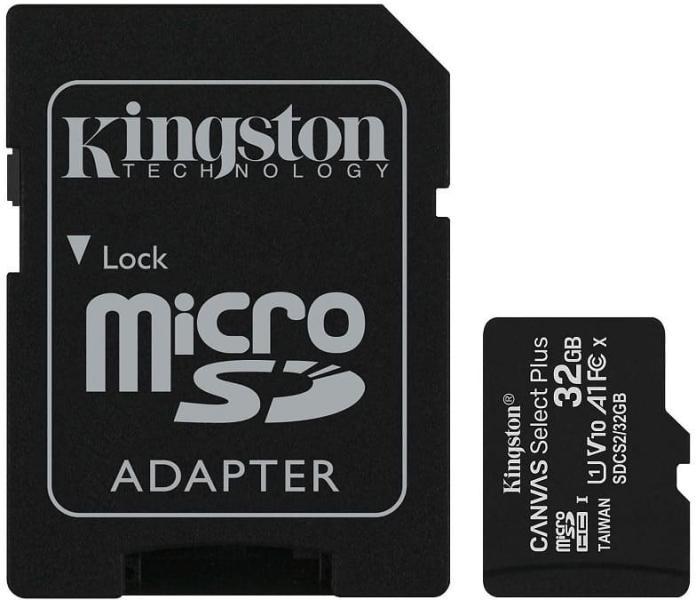 microSDHC Canvas Select Plus 32GB UHS-I/C10/V10/A1 SDCS2/32GB