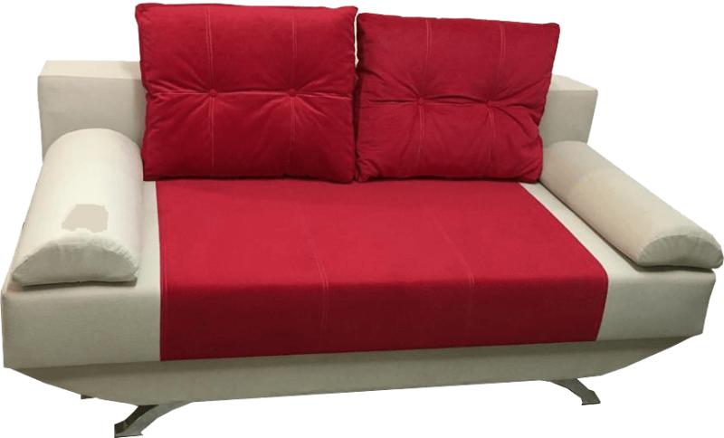 MobAmbient Canapea extensibilă roșu crem, confortabilă, 190 x 100 cm, perne  incluse - NEW STYLE (Canapea) - Preturi