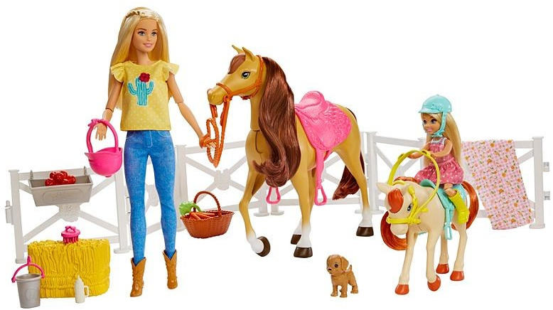 Vásárlás: Mattel Barbie Lovarda játékszett (FXH15) Barbie baba árak  összehasonlítása, Barbie Lovarda játékszett FXH 15 boltok