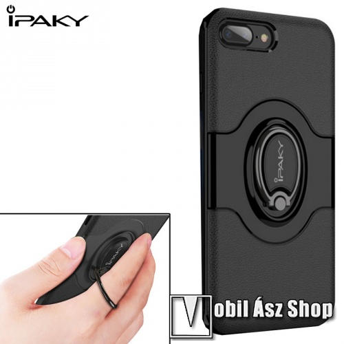 Vásárlás: iPaky műanyag védő tok / hátlap - FEKETE - fogást segítő  ujjtámasszal, 360°-ban forgatható, mágneses, szilikon belső - APPLE iPhone  7 Plus (5.5) / APPLE iPhone 8 Plus (5.5) Mobiltelefon tok
