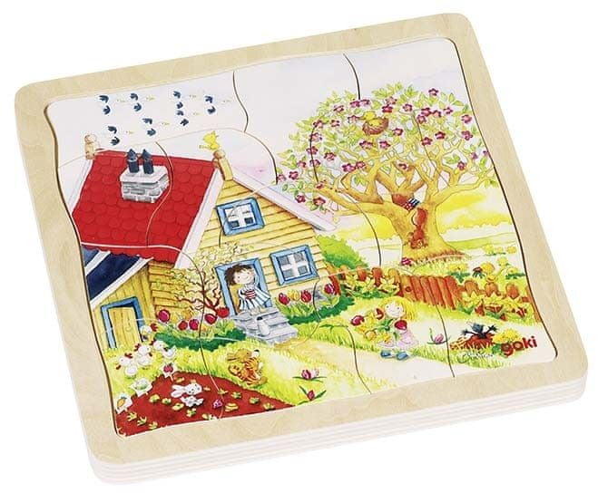 Vásárlás: Goki Négy évszak négyrétegű fa puzzle 54 db-os (57684) Puzzle  árak összehasonlítása, Négy évszak négyrétegű fa puzzle 54 db os 57684  boltok
