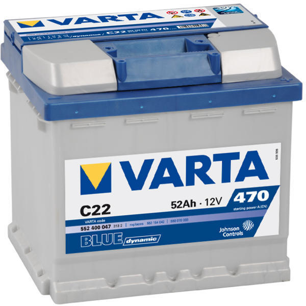 C22 Blue Dynamic 52Ah 470A right+ (552 400 047)