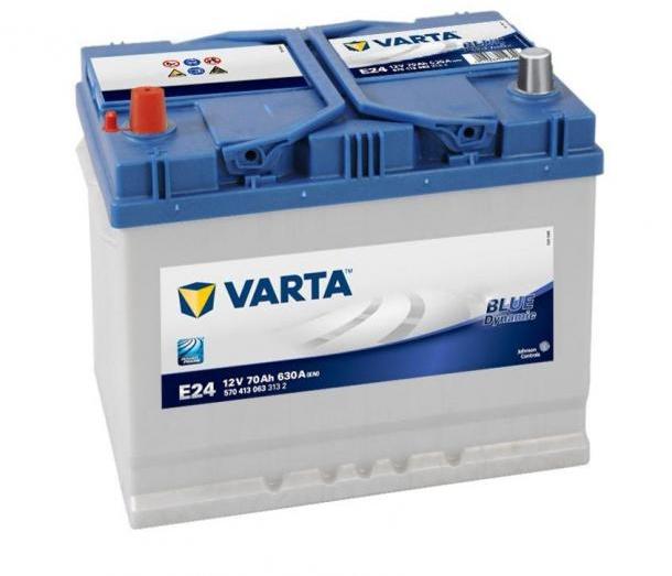 E24 Blue Dynamic 70Ah EN 630A left+ Asia (570 413 063)