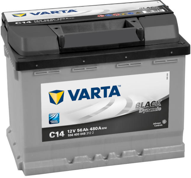 C14 Black Dynamic 56Ah 480A right+ (556 400 048)