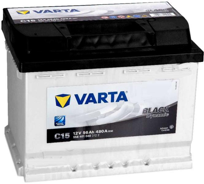 C15 Black Dynamic 56Ah EN 480A left+ (556 401 048)