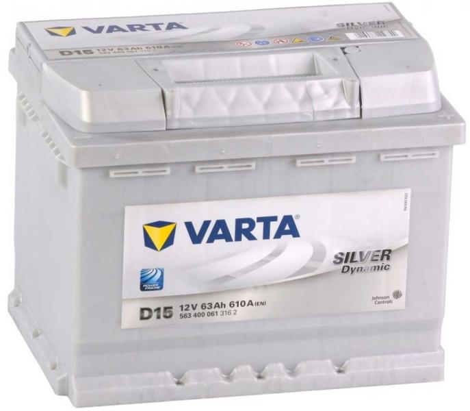 D15 Silver Dynamic 63Ah 610A right+ (563 400 061)