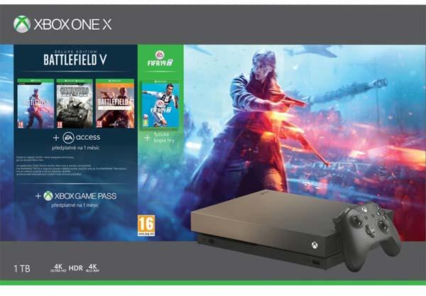 Microsoft Xbox One X 1TB Gold Rush Special Edition + Battlefield V Deluxe  Edition + 1943 + 1 vásárolj már 0 Ft-tól