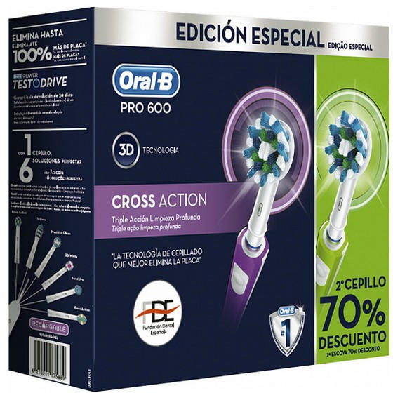 Oral-B PRO 600 Duo 3D elektromos fogkefe vásárlás, olcsó Oral-B PRO 600 Duo  3D elektromos fogkefe árak, akciók