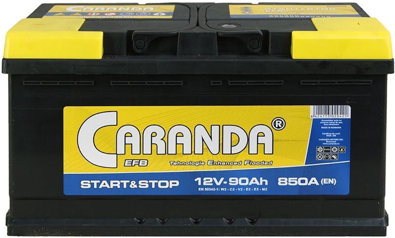 CARANDA START&STOP EFB 90Ah 850A (Acumulator auto) - Preturi