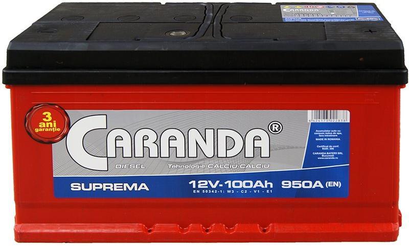 CARANDA SUPREMA 100Ah 950A (Acumulator auto) - Preturi