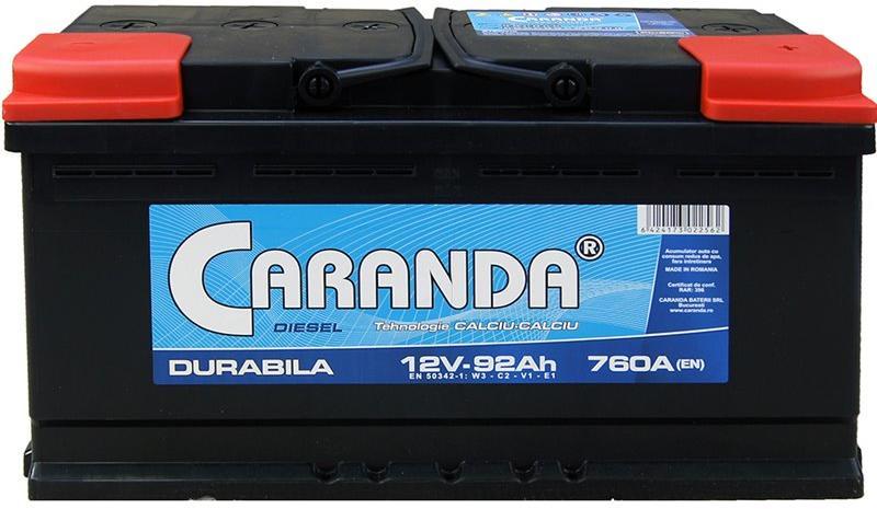 CARANDA 92Ah 760A (Acumulator auto) - Preturi