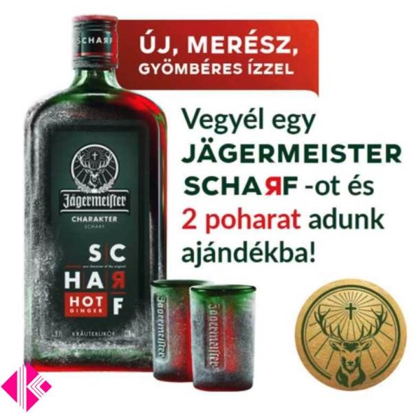 Vásárlás: Jägermeister Scharf likőr +2 ajándék pohár 0, 7L 33% Likőr árak  összehasonlítása, Scharf likőr 2 ajándék pohár 0 7 L 33 boltok